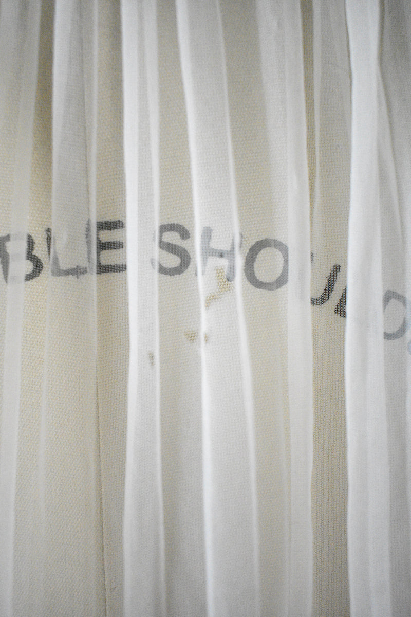 Vintage 1950s Off White Peignoir Slip Set