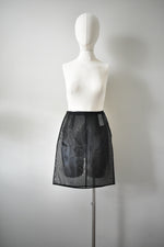 Black Sheer Short Skirt