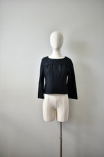 Vintage 1960s California Girl Black Jacket Top