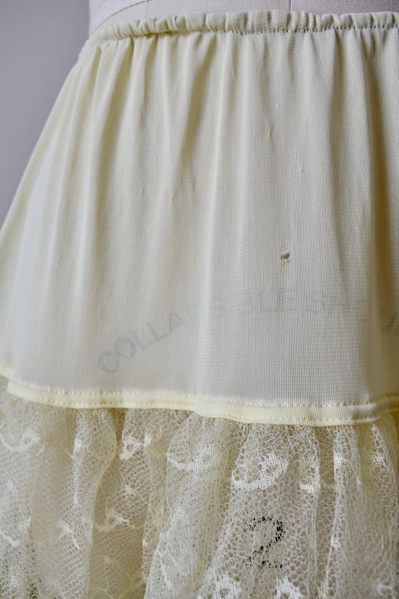 Vintage 1950s Yellow Underskirt