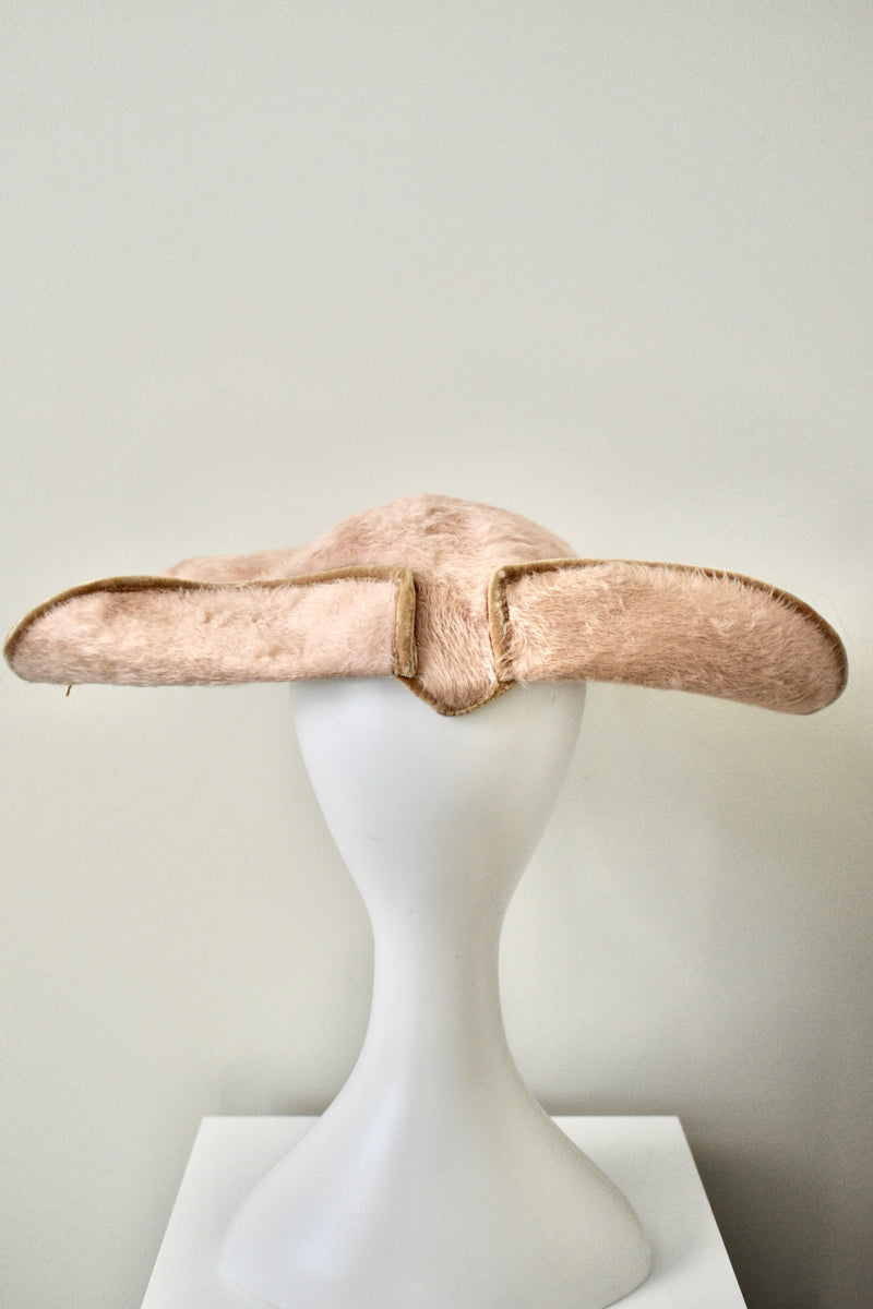 Vintage 1940s Lazarus  Clamshell Hat