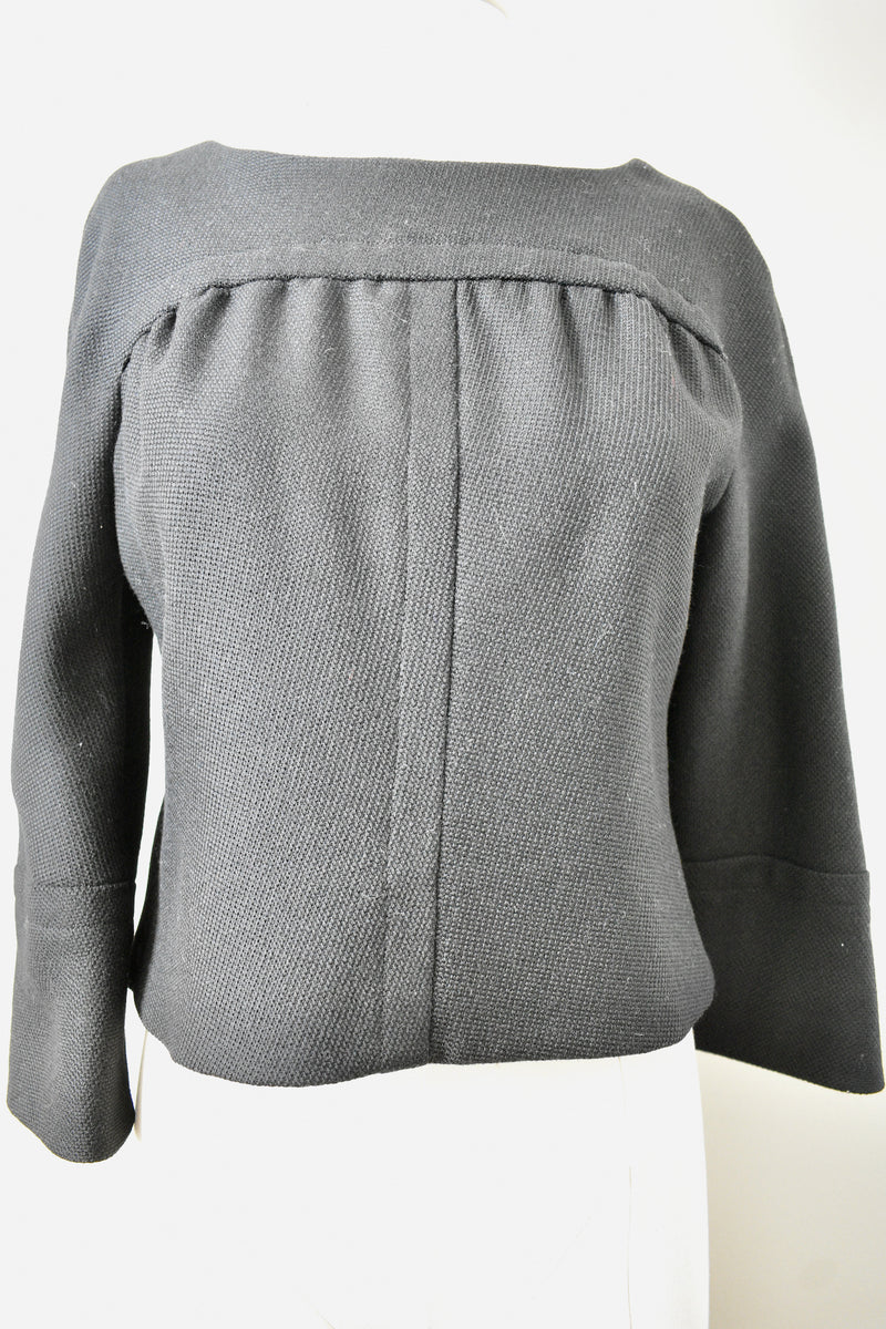 Vintage 1960s California Girl Black Jacket Top