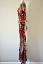 Multi Color Long Gown By Zcrave