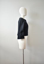 Vintage 1960s California Girl Black Jacket Top