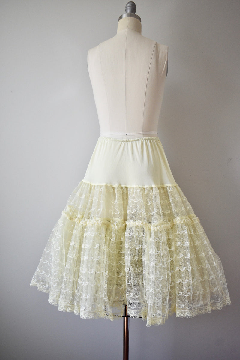 Vintage 1950s Yellow Underskirt