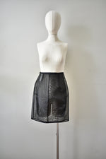 Black Sheer Short Skirt