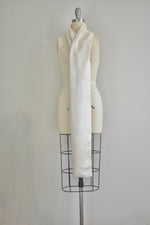 Vintage Yves Saint Laurent Long Cream Scarf