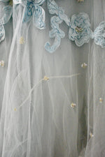 Vintage 1950s Blue Princess Dress-AS IS