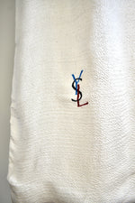 Vintage Yves Saint Laurent Long Cream Scarf