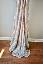 1940s Vintage Hollywood Beige Sequin Gown