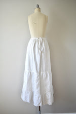 1890s-1900 White Cotton Petticoat