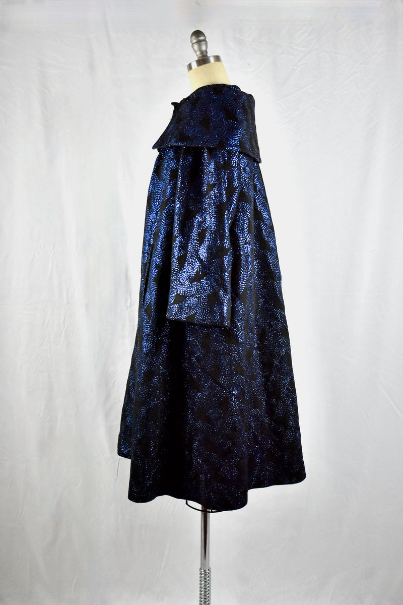 Vintage 1950s Blue Swing Coat