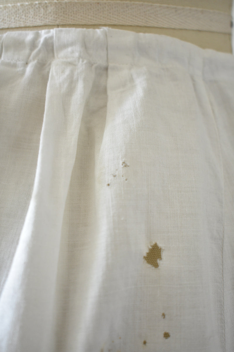 1890s-1900 White Cotton Petticoat