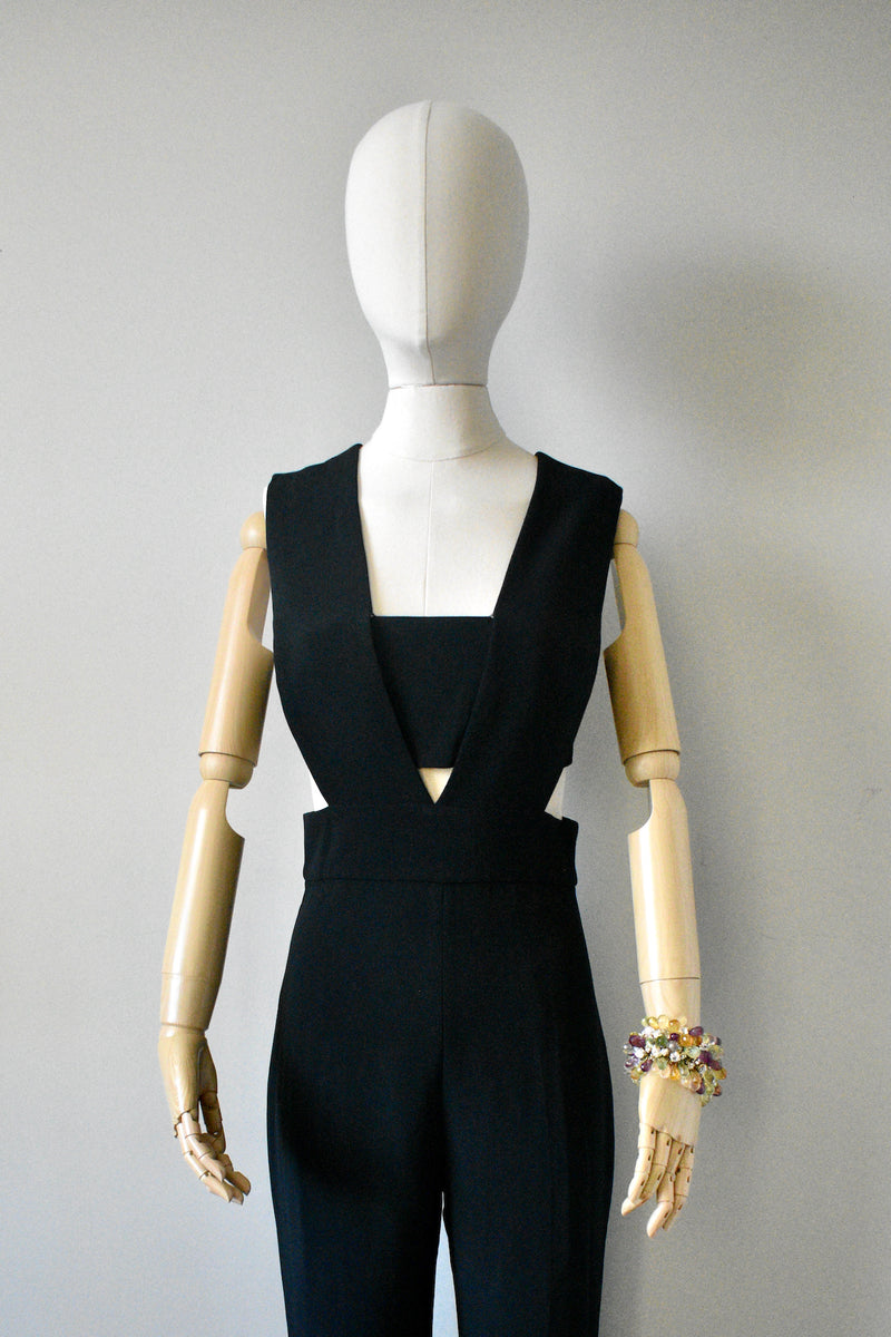 Cushnie ET Ochs Black Cutout Jumpsuit
