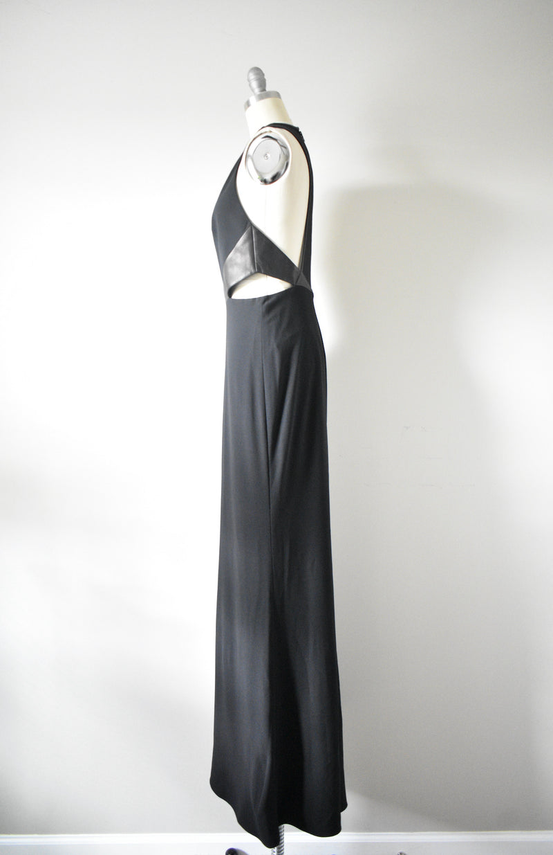 Long Cutout Black Evening Dress By Alice and Olivia