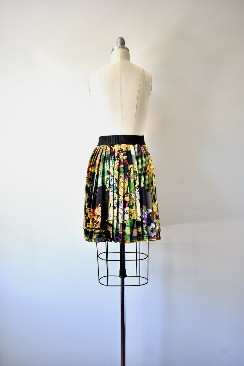 Multi color Pleated Skirt By Loredana of Italy From the 2019 Collection