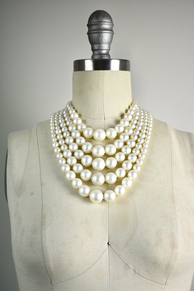Vintage 1960s Faux Ivory Pearls