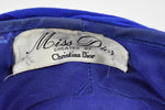 Vintage 1960s Christian Dior Blue Green  Turban Hat