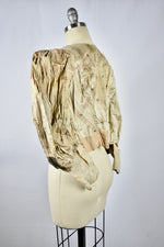Vintage Victorian Gold Button Down Top-Study