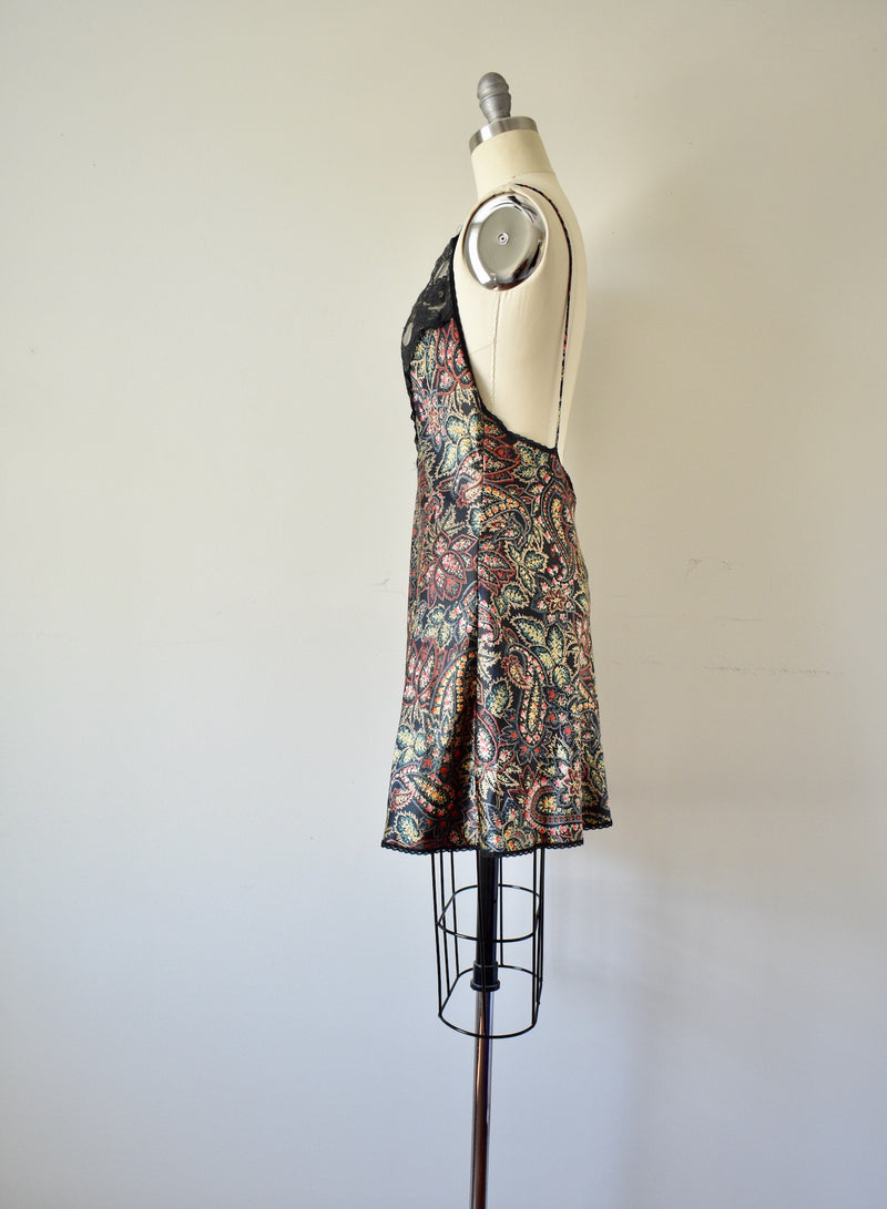 70s Multi Color VIntage Slip