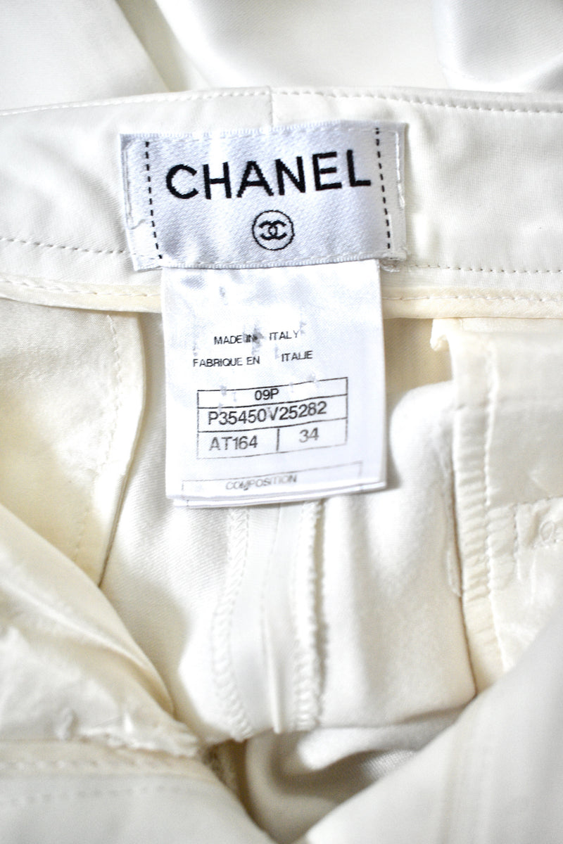 CHANEL White Pants for Women for sale