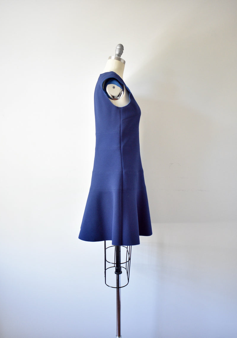 Sleeveless Blue Sandro Dress Of Paris