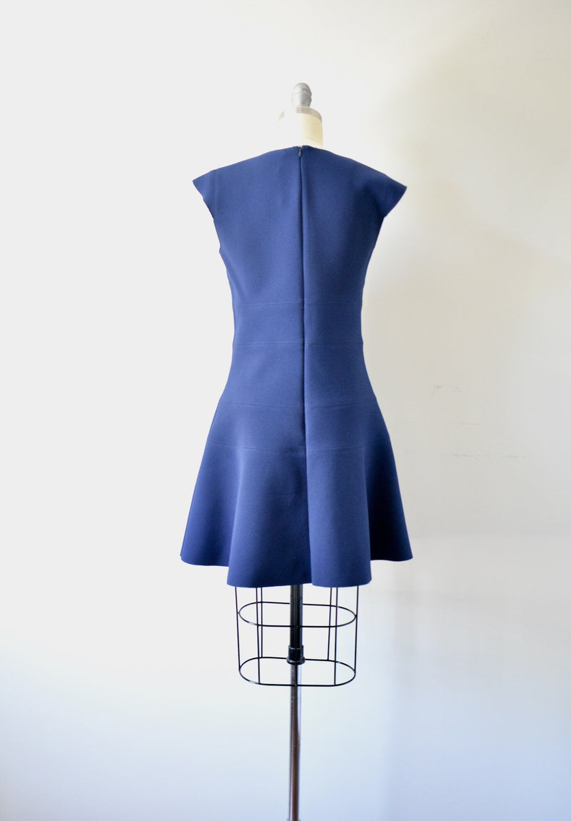 Sleeveless Blue Sandro Dress Of Paris