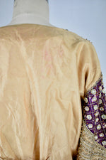 The Miss Designer Collection Purple Gold Beaded Bolero Jacket