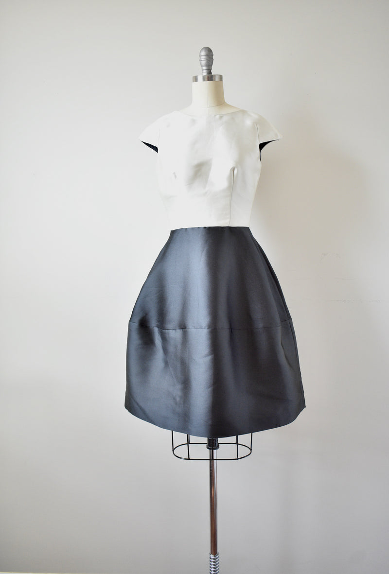 Carolina Herrera Cream/Black Dress