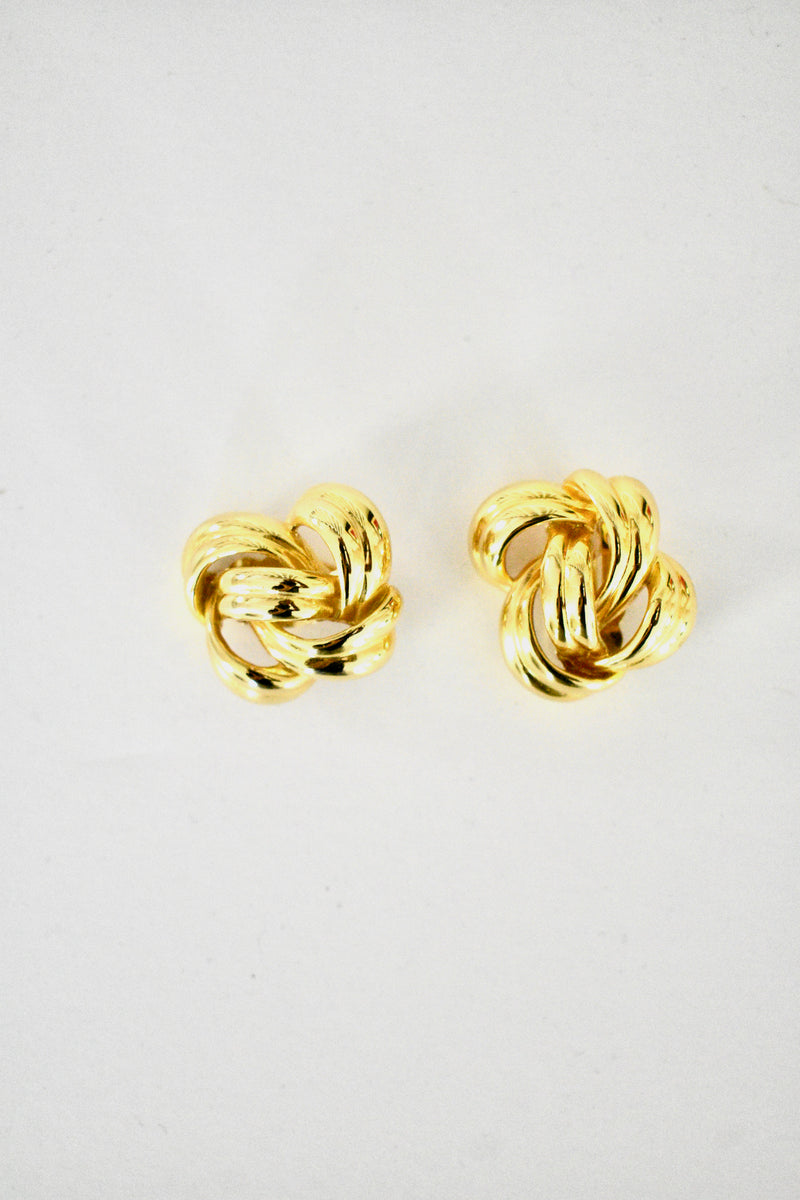 Givenchy Gold Tone Clip On Earrings