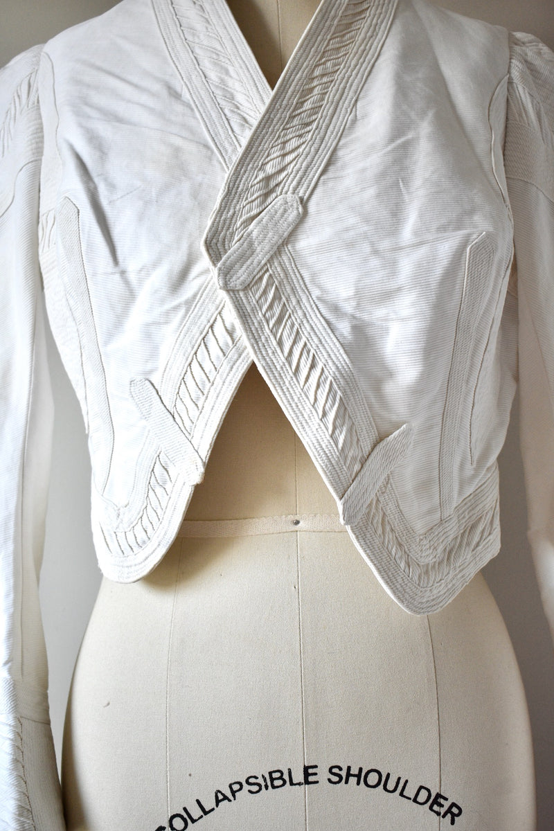 Edwardian Bolero Crop Jacket /1910-1920s