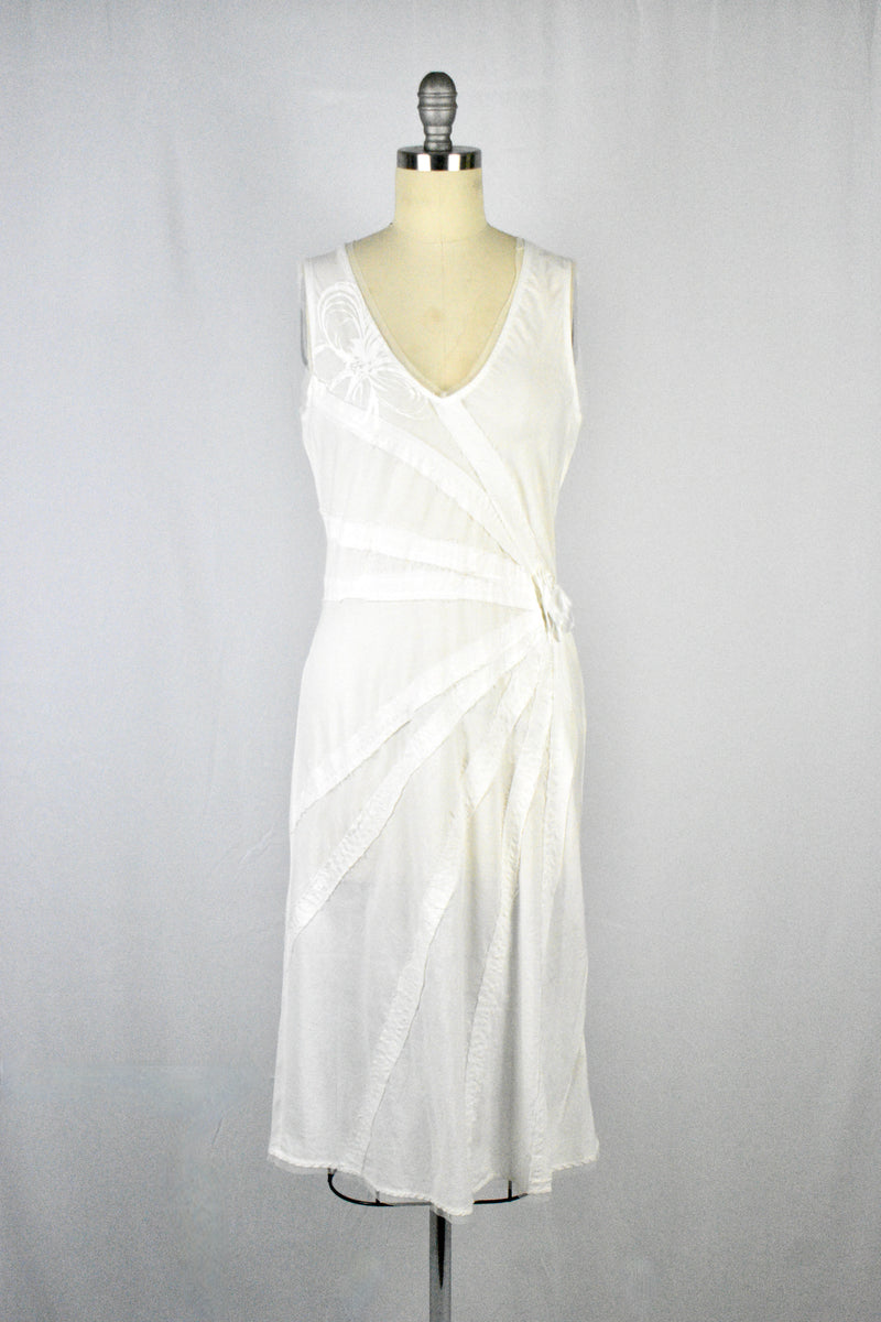 Vintage 1990s Poleci Cotton Sleeveless Dress