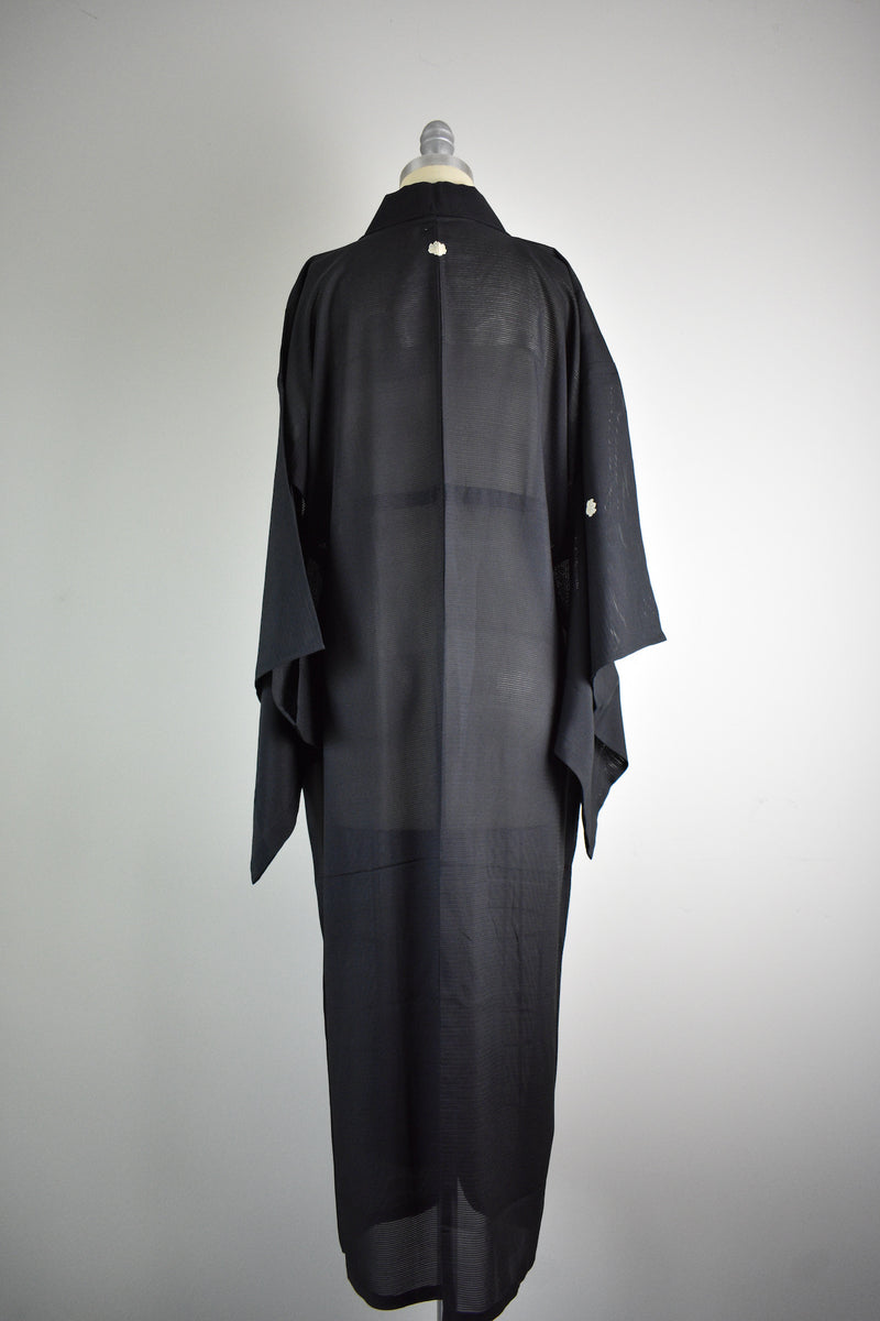 Vintage 1960s Era  Handmade Silk Kimono Wrapper OS