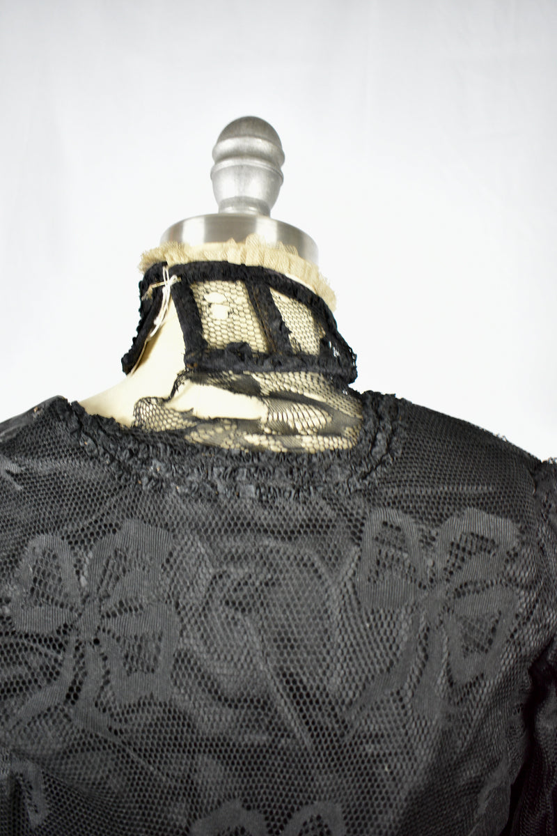 Vintage Victorian Lace High Collar Blouse
