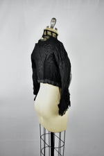 Vintage Victorian Lace High Collar Blouse