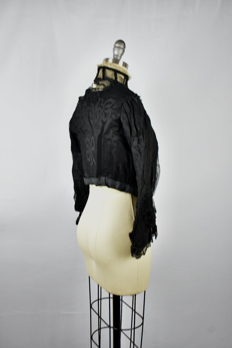 Vintage Victorian Lace High Collar Blouse