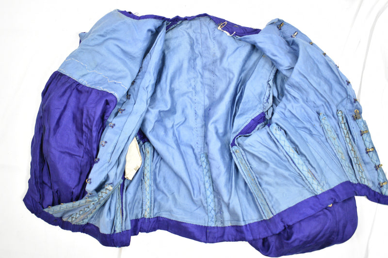Antique Victorian Lady's Royal Blue Silk Blouse
