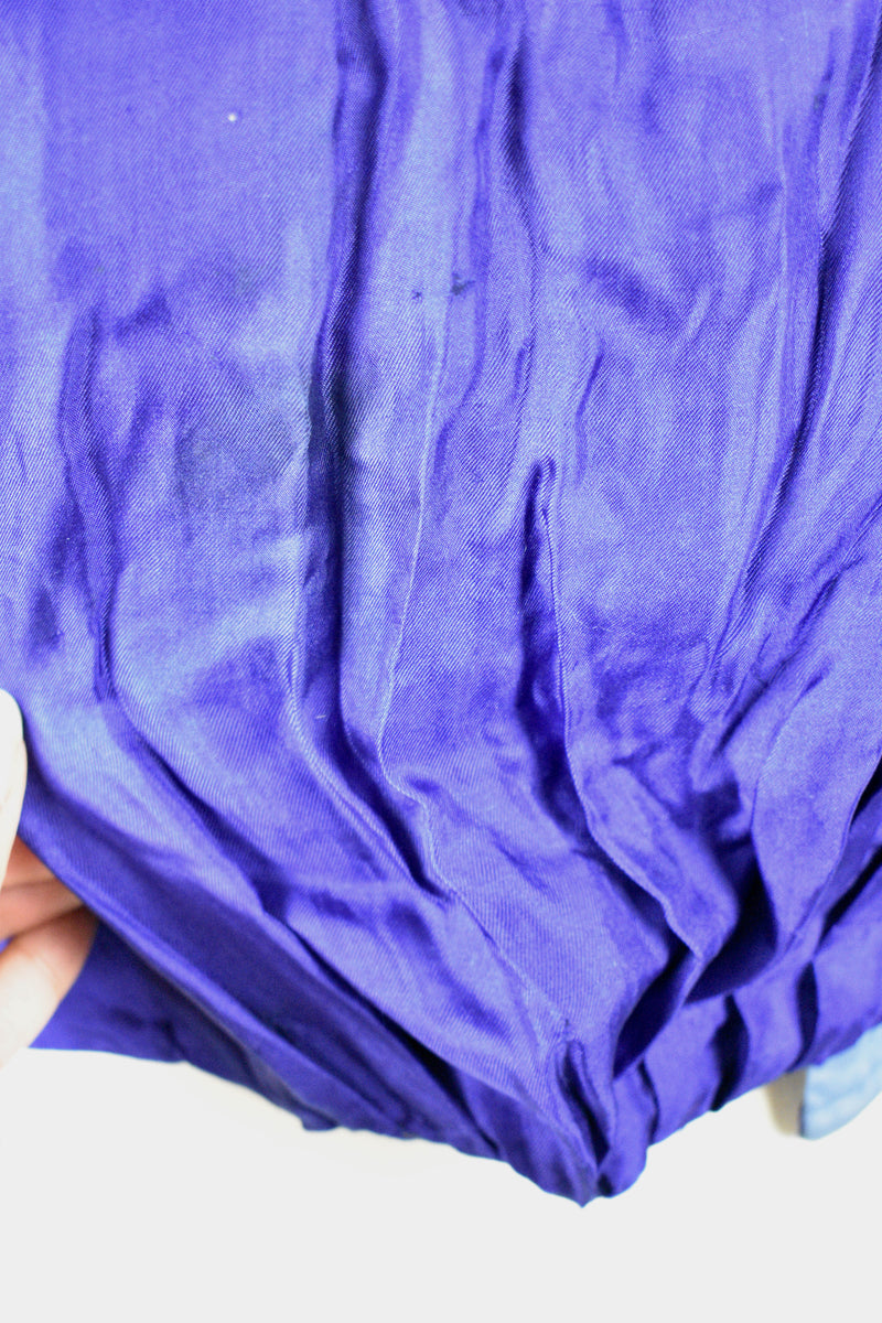 Antique Victorian Lady's Royal Blue Silk Blouse