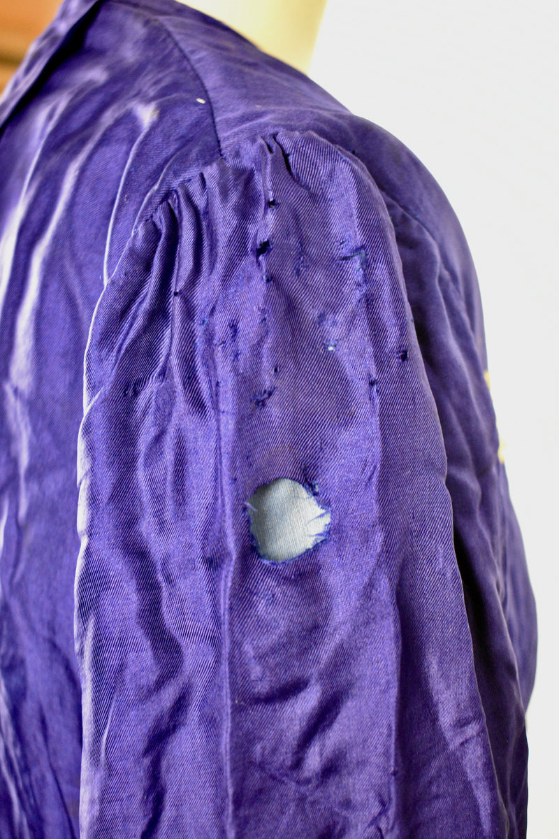 Antique Victorian Lady's Royal Blue Silk Blouse