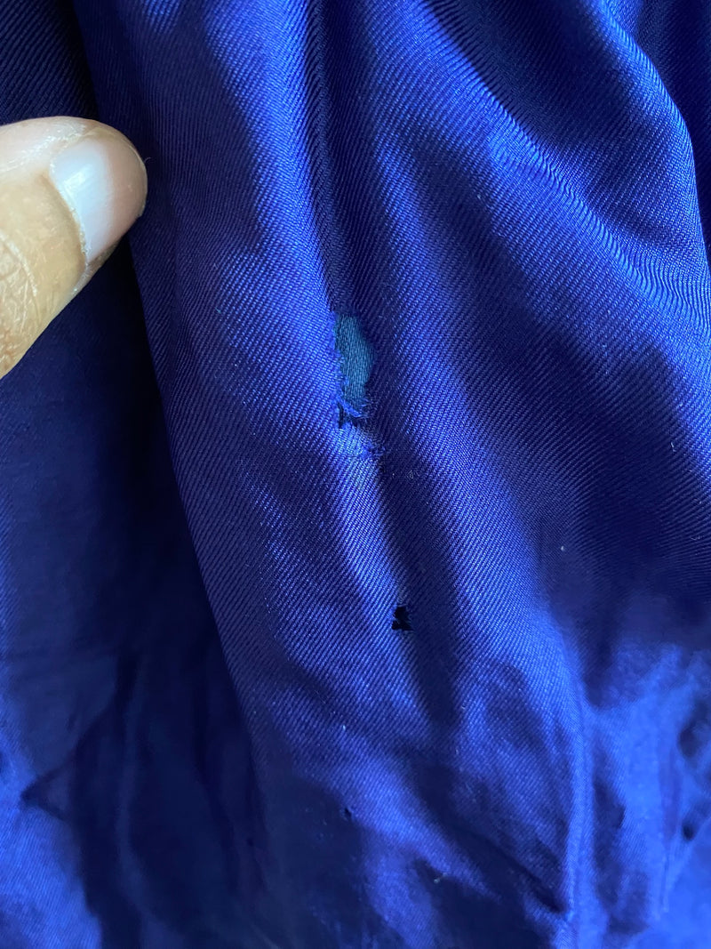 Antique Victorian Lady's Royal Blue Silk Blouse